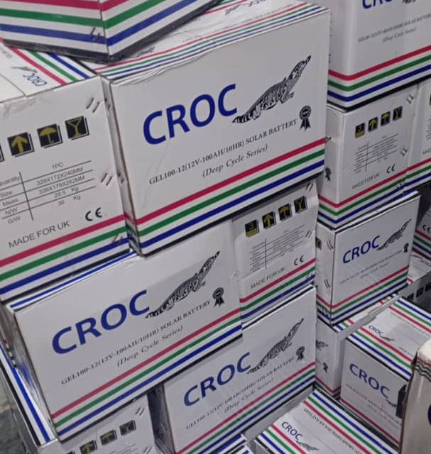 100AH   CROC GEL SOLAR BATTERYAlabaMarket247 - Alaba International Market Online Store