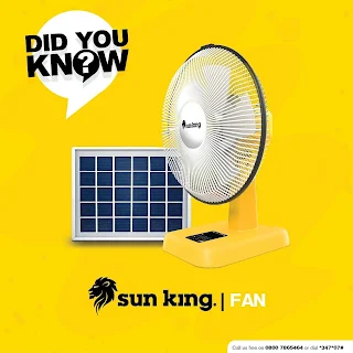 Sun King Solar Fan Price in Nigeria 2025