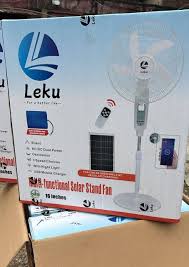 Leku Solar Rechargeable Standing Fan with Mp3 BluetoothAlabaMarket247 - Alaba International Market Online Store