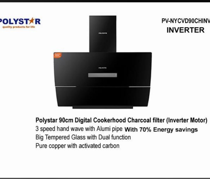 Polystar 90cm Digital Cookerhood Charcoal filter (Inverter Motor)AlabaMarket247 - Alaba International Market Online Store