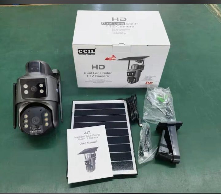HD Dual Lens Solar PTZ CameraAlabaMarket247 - Alaba International Market Online Store