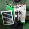 JDJindian 16-inch Solar Rechargeable Standing Fan, which is commonly