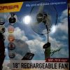 QASA RECHARGEABLE FAN 18INCHES